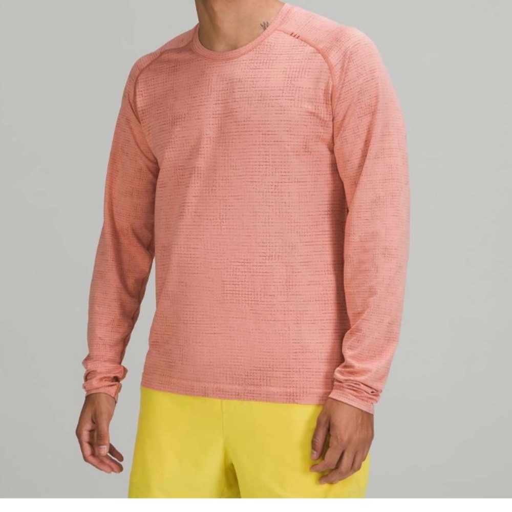 Lululemon Athletica Men's Orange Metal Vent Tech T 2.0 SZ L